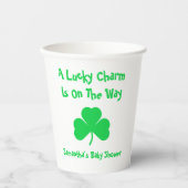 幸運なチャームが途中で紙杯 紙コップ (正面)