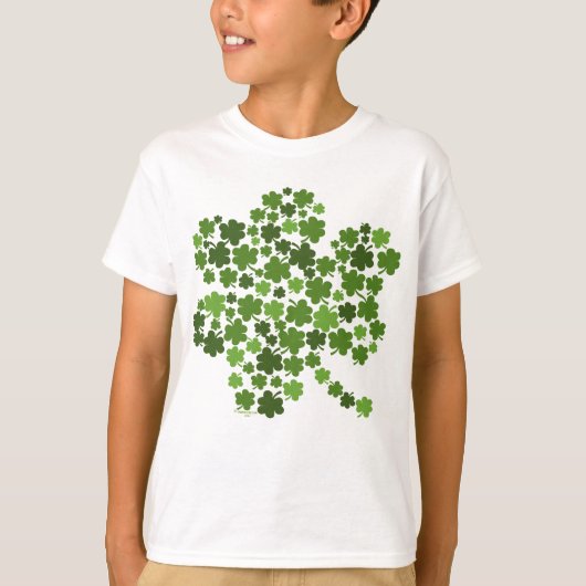 幸運なチャームのシャムロック Tシャツ (正面)