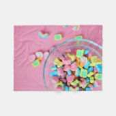 幸運なチャーム毛布 フリースブランケット (正面(横))