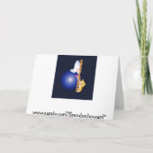 幸運なディップおもしろいダイビングメリークリスマスの妻 シーズンカード (裏面)