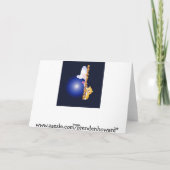 幸運なディップダおもしろいイビングメリークリスマスブラザー シーズンカード (裏面)