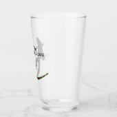 幸運なトカゲは名前および日付を個人化します タンブラーグラス (左)