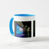 幸運なネイル-夜倍のカッコいいの青 マグカップ (正面左)