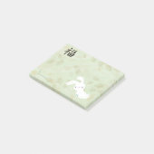 幸運なバニーのポスト・イット(イチョウ) ポストイット (アングル)