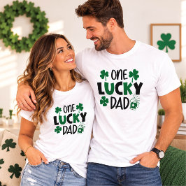 幸運なパパ St. Patrick’s Day おそろいTシャツ Tシャツ