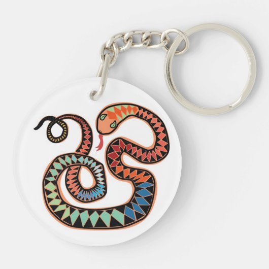 幸運なヘビのキーホルダー キーホルダー (裏面)