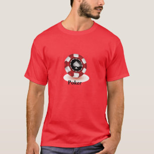 幸運なポーカー用のチップの人のTシャツ Tシャツ