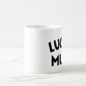 幸運なマグ(左利きの) コーヒーマグカップ (中央)