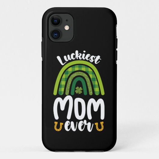 幸運なママ セントパトリックデーの家族 Case-Mate iPhoneケース (裏面)
