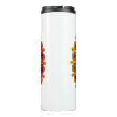 幸運なユニークフェニックスの羽を持つマンダラタンブラー タンブラー (裏面)