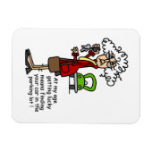 幸運なユーモアを解く マグネット (横)