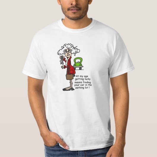 幸運なユーモアを解く Tシャツ (正面)