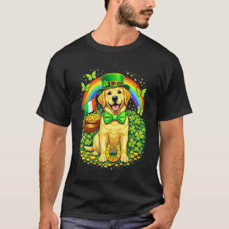 幸運なラブラドール・レトリーバー 聖パトリックの日 雨 Tシャツ