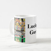 幸運な人-賭博のマグ コーヒーマグカップ (正面左)
