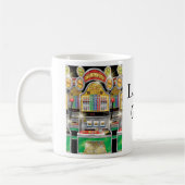 幸運な人-賭博のマグ コーヒーマグカップ (左)