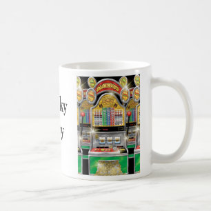幸運な人-賭博のマグ コーヒーマグカップ