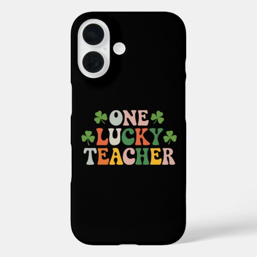 幸運な先生のレトロセントパトリックデー Case-Mate iPhoneケース (裏面)
