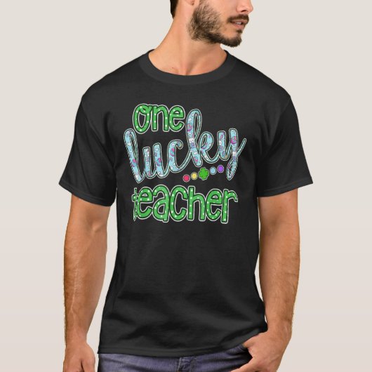幸運な先生1人 ハッピーイースター Tシャツ (正面)
