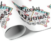 幸運な勝者のビンゴのテーマ ラッピングペーパー (ロールコーナー)