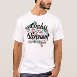 幸運な勝者のビンゴのテーマ Tシャツ