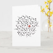 幸運な妊娠のお告げ カード (黄色い花)