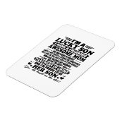 幸運な息子に母が生まれ素晴らしる マグネット (左側)