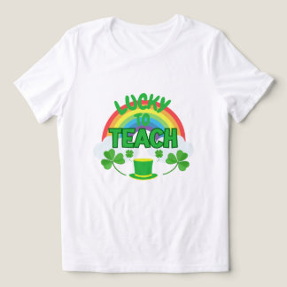 幸運な教員 - セントパトリックデーの先生Tシャツ トライブレンドTシャツ