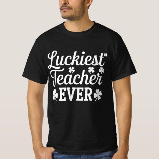 幸運な教師 セントパトリックデー Tシャツ (正面)