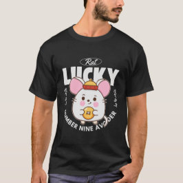 幸運な数字の9を避ける人 Tシャツ