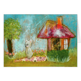 幸運な日のお洒落な森林マウスの民芸