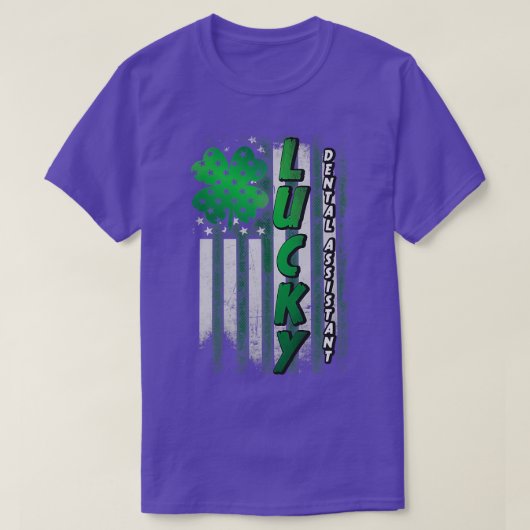 幸運な歯科助手 Tシャツ (デザイン正面)