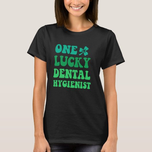 幸運な歯科衛生士RDH St Patricku2019s da Tシャツ (正面)