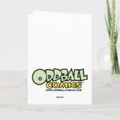 幸運な漫画の挨拶状 カード (裏面)