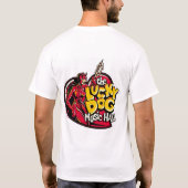 幸運な犬のミュージックホールの悪魔の女の子-メンズワイシャツ Tシャツ (裏面)