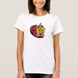 幸運な犬の悪魔の女の子 Tシャツ
