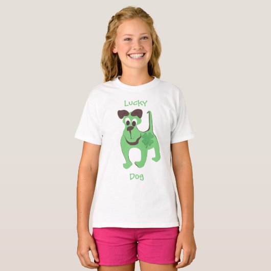 幸運な犬 Tシャツ (正面フル)