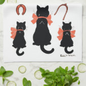 幸運な猫、ルイWain キッチンタオル (折り畳み)