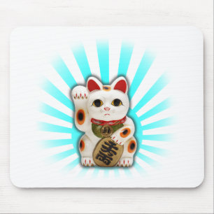 幸運な猫(Maneki-neko) マウスパッド
