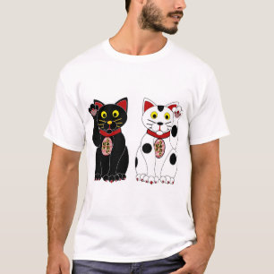 幸運な猫 Tシャツ