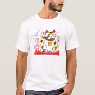 幸運な猫 Tシャツ