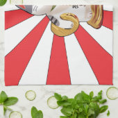 幸運な猫B キッチンタオル (折り畳み)