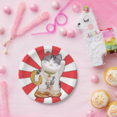 幸運な猫B ペーパープレート (パーティー)