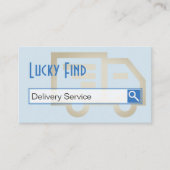 "幸運な発見"の配達サービスの名刺 名刺 (正面)
