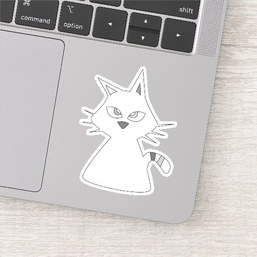 幸運な白猫 シール (詳細)