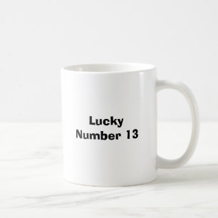 幸運な第13 コーヒーマグカップ