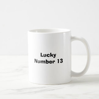 幸運な第13 コーヒーマグカップ