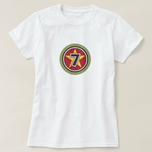 幸運な第7 Tシャツ (デザイン正面)