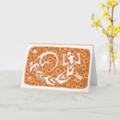 "幸運な精神"のnotecard カード (黄色い花)