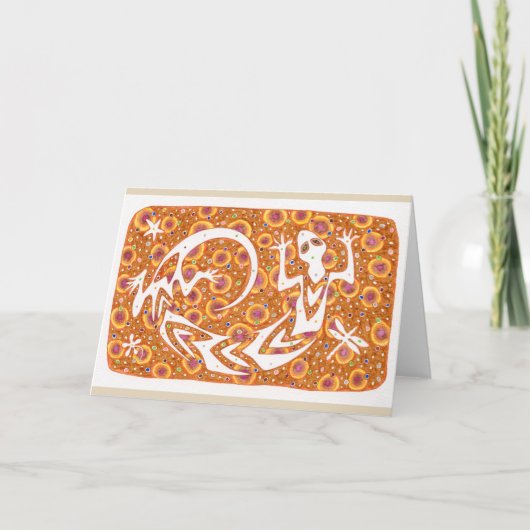 "幸運な精神"のnotecard カード (正面)