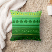 幸運な緑のシャムロック| St. Patricks日のアイルランド語 クッション (ブランケット)